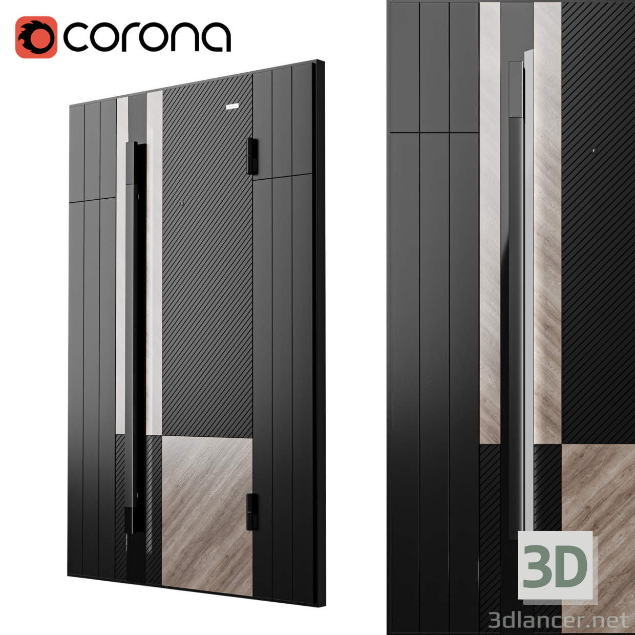 3D Kapı Aurora modeli satın - render