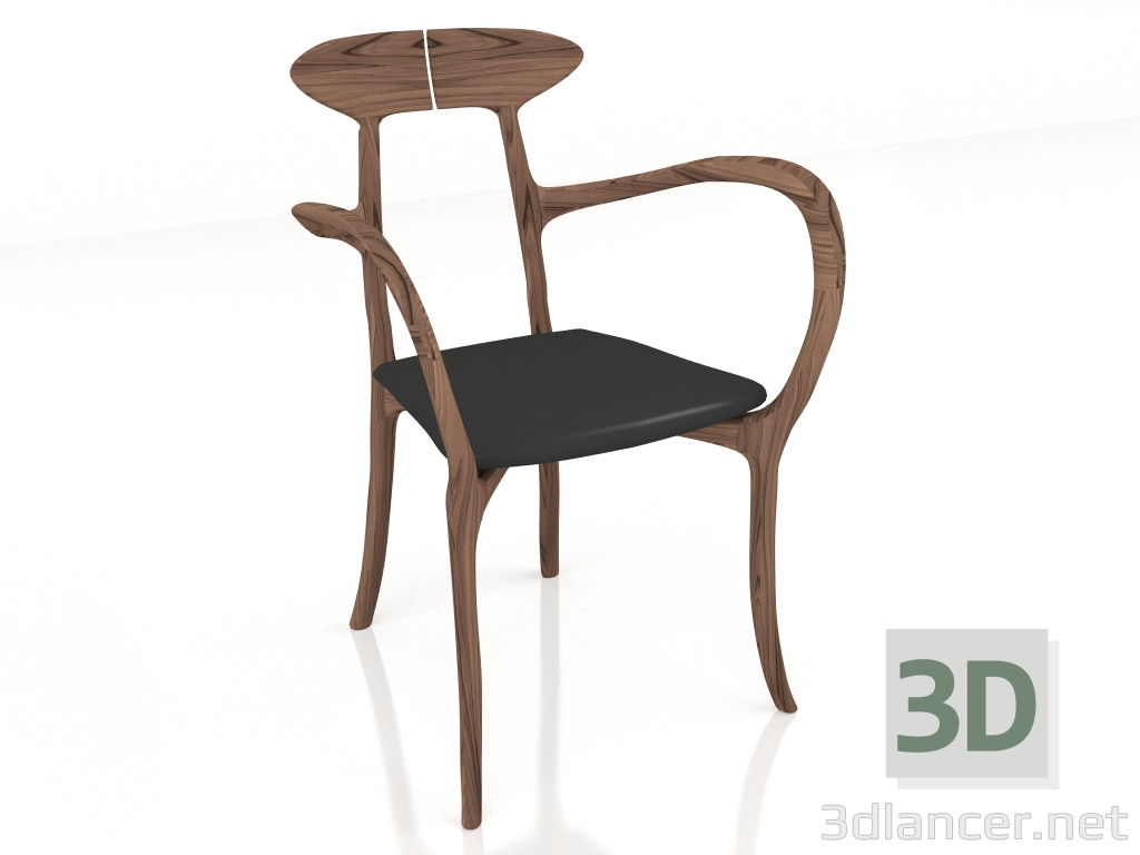 modèle 3D Chaise avec accoudoirs Ma Belle - preview