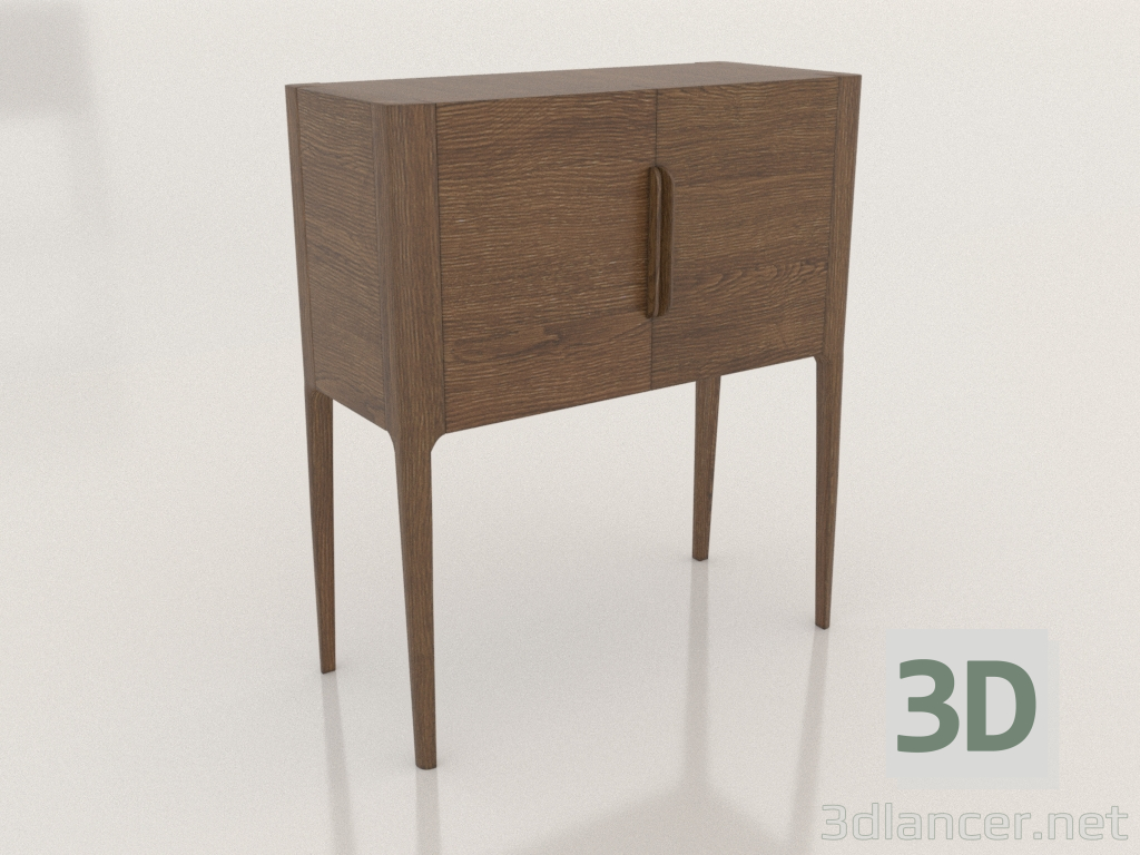 3d model Bar chest of drawers (Brown) - preview