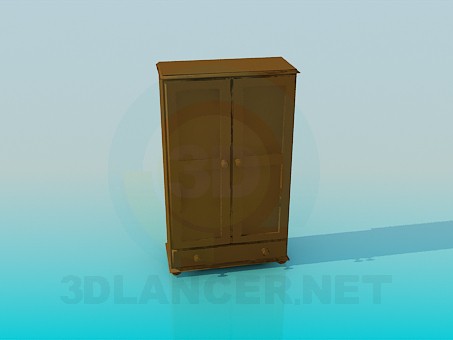 3d model Small wardrobe - preview