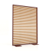 3d model Partition made of artificial wood and aluminum 120x170 (Roble golden, Wine red) - preview