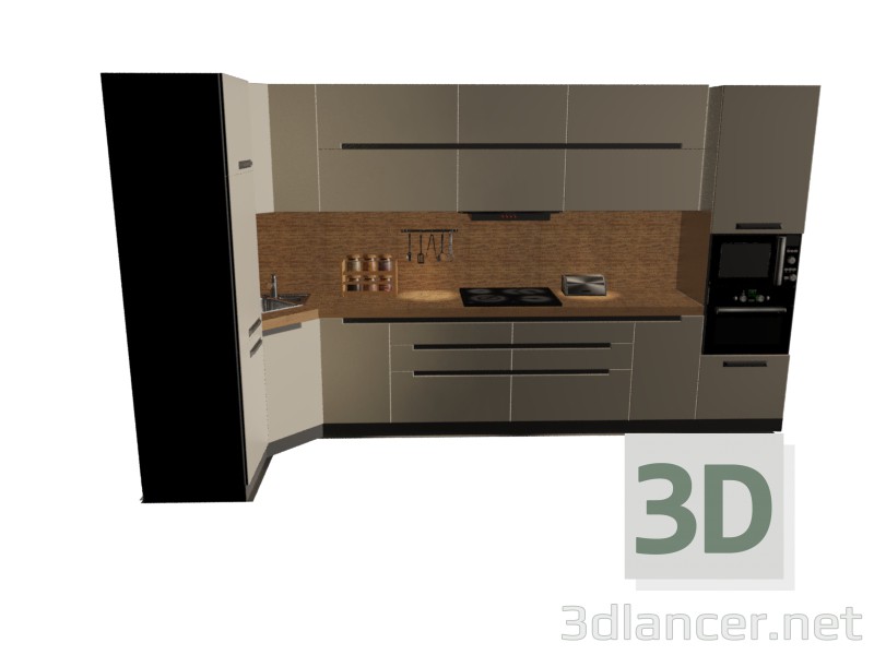 Modelo 3d Conjunto de cozinha - preview