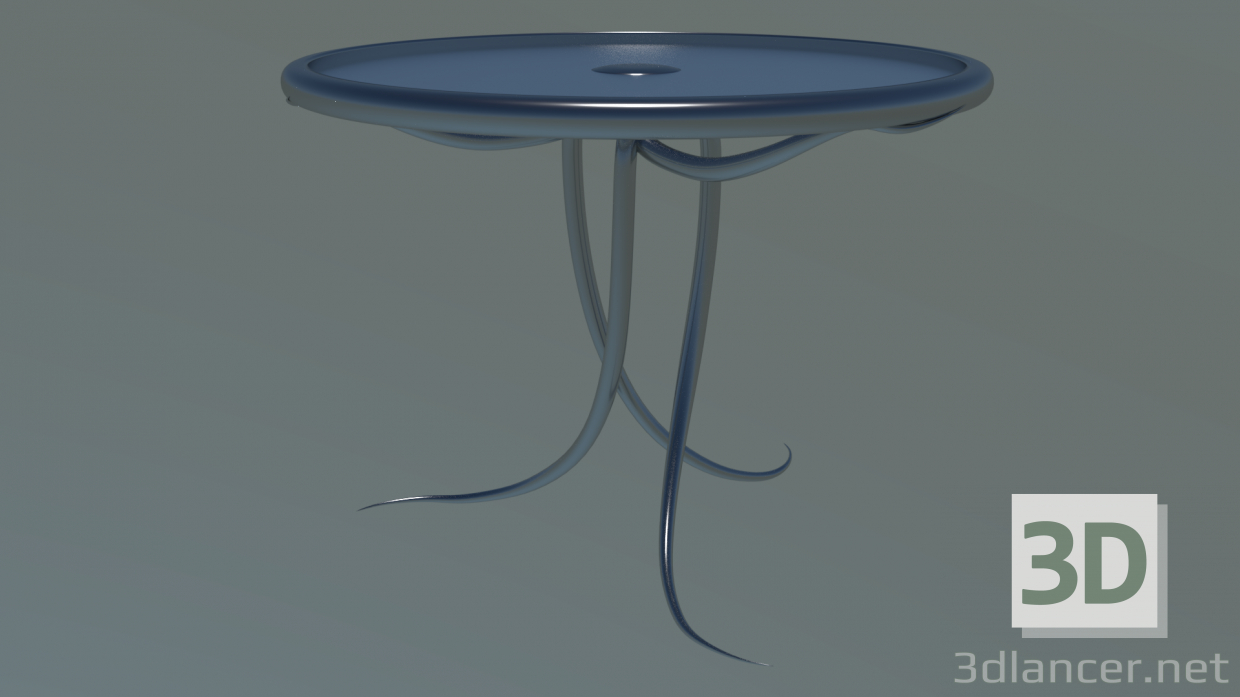 3d 1ex0 Snake Table High Poly model buy - render