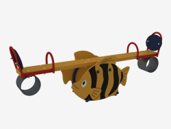 Гойдалка-балансир дитячого ігрового майданчика Рибка (6205)