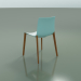 Modelo 3d Cadeira 0355 (4 pernas de madeira, polipropileno bicolor, efeito teca) - preview