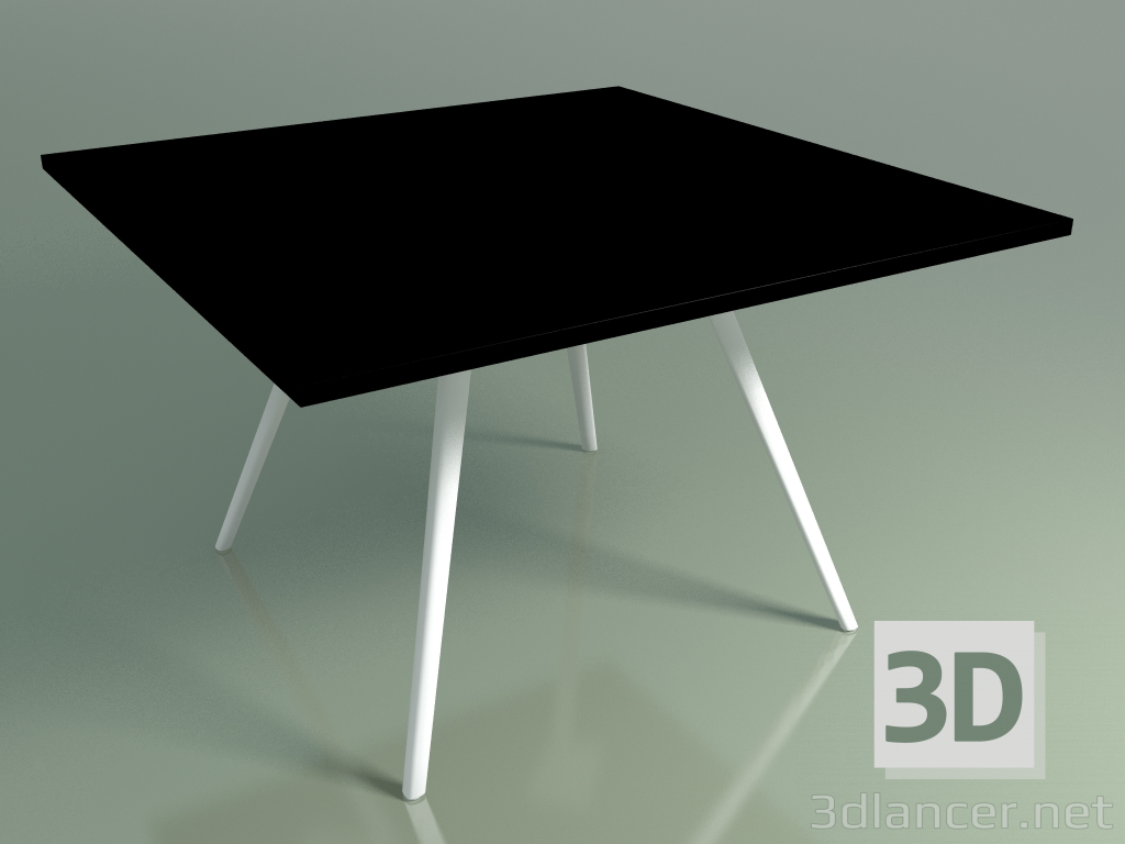 3D Modell Quadratischer Tisch 5413 (H 74 - 119 x 119 cm, Laminat Fenix F02, V12) - Vorschau