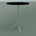 modèle 3D Table ronde 5718, 5735 (H 104,5 - Ø79 cm, Noir, LU1) - preview