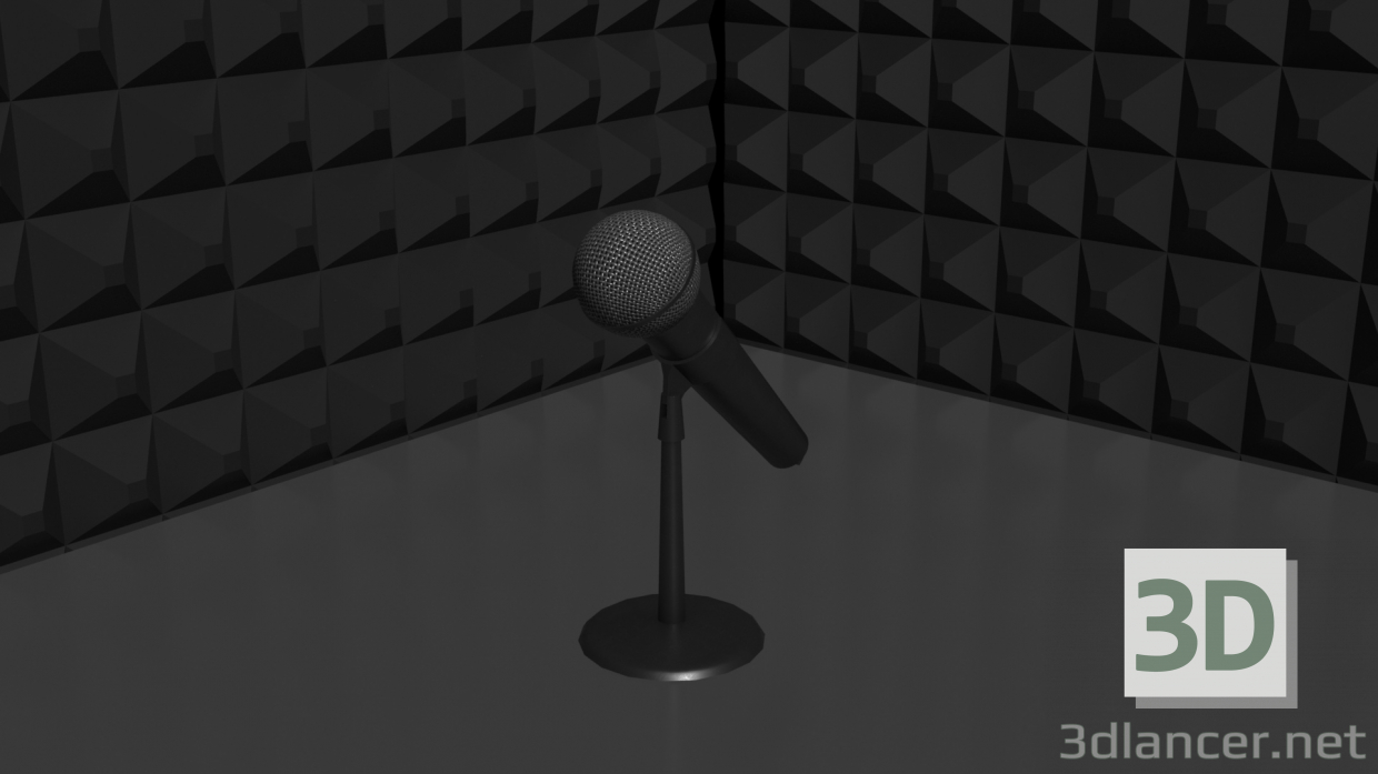 3d Microphone model buy - render