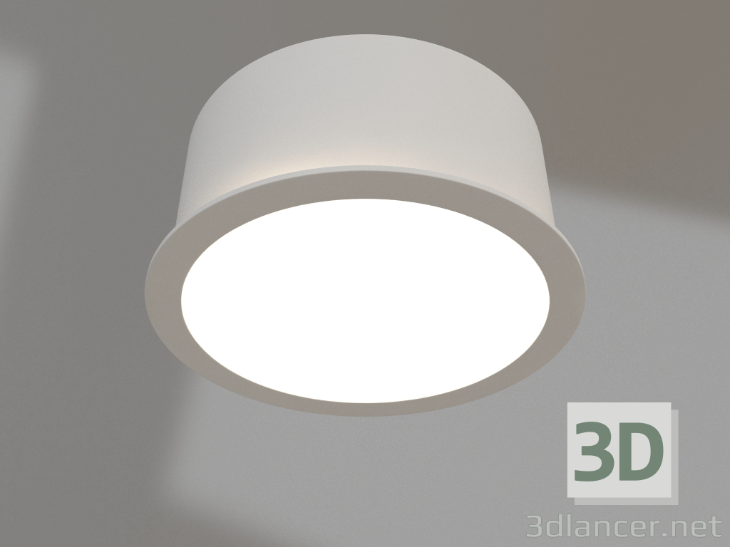 modello 3D Lampada MS-DROP-BUILT-R137-24W Day4000 (WH, 90 gradi, 230V) - anteprima