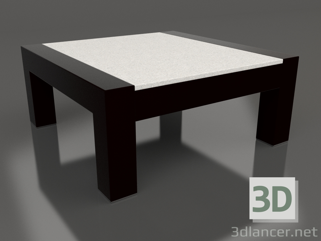 modello 3D Tavolino (Nero, DEKTON Sirocco) - anteprima