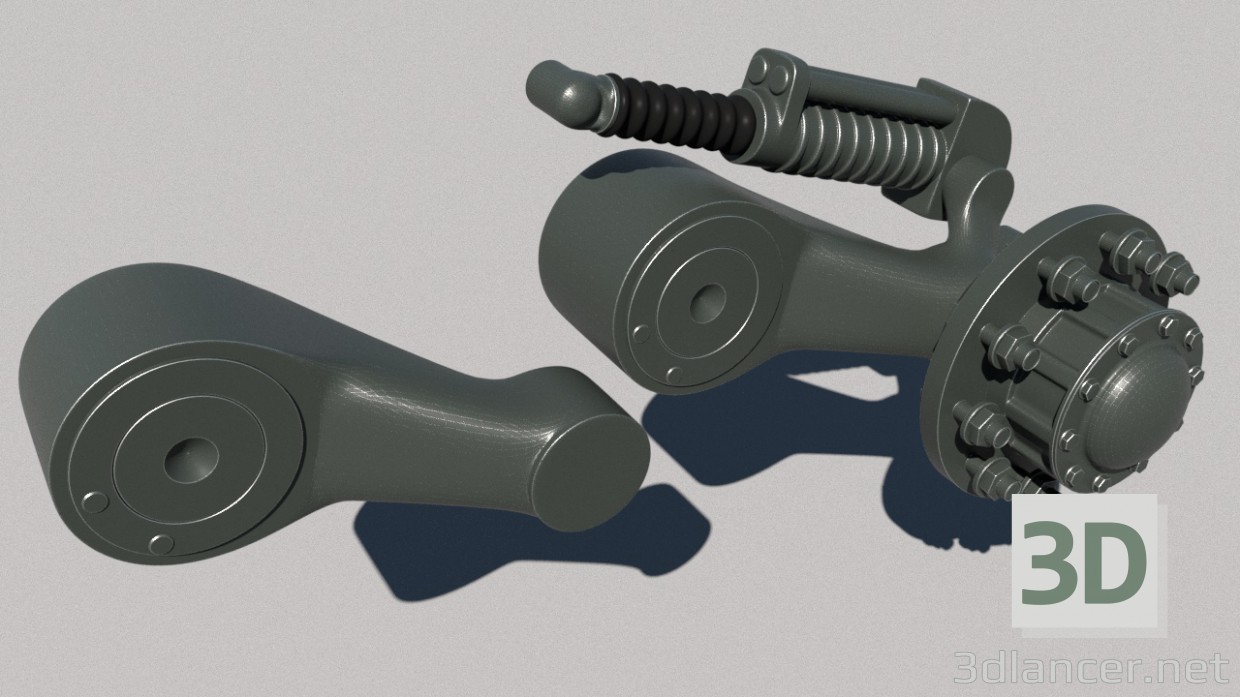 3d model Suspension of the t-80 - preview