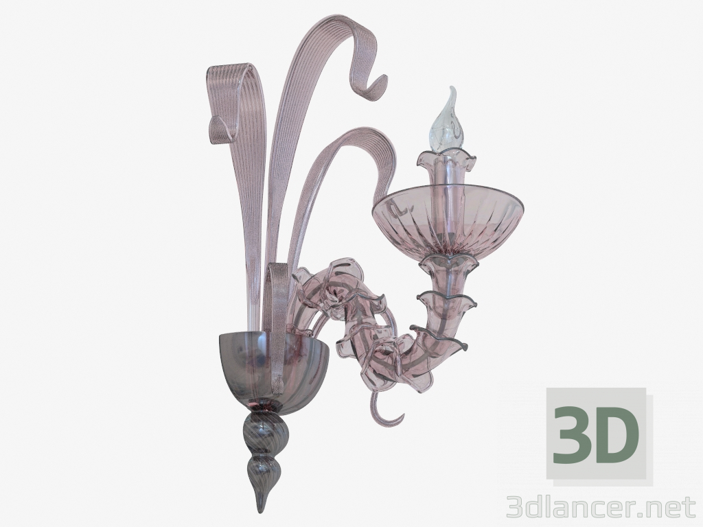 3d model Wall bracket made of glass (W110188 1red) - preview
