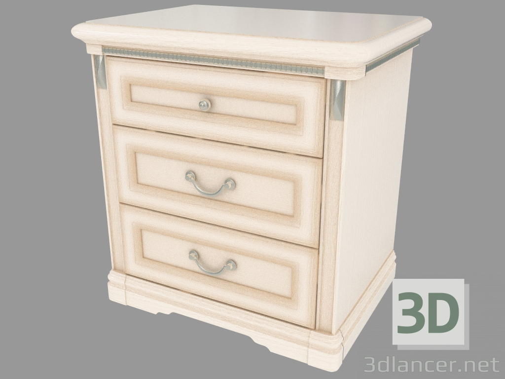 3d model Bedside table (628x640x445) - preview