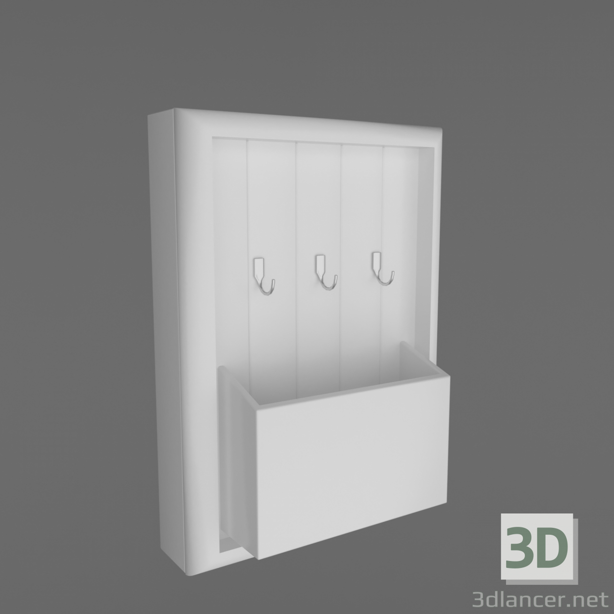 Modelo 3d Cabide chave - preview