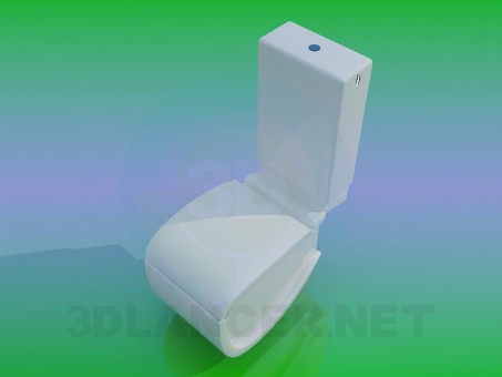3d model WC - preview