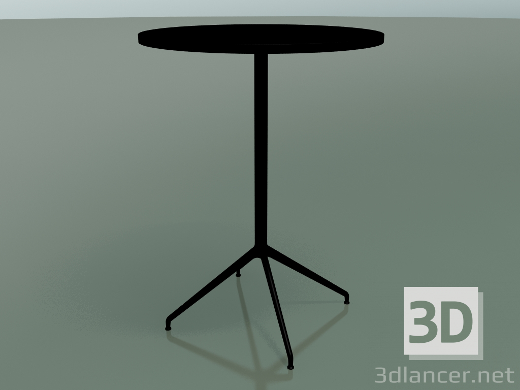 3D Modell Runder Tisch 5718, 5735 (H 104,5 - Ø79 cm, Schwarz, V39) - Vorschau