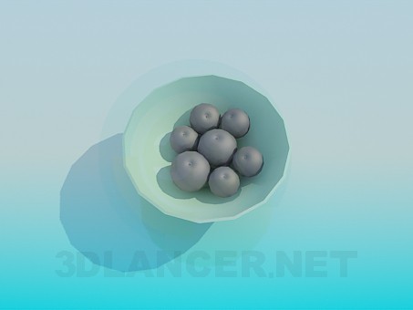 3d model Vase with fruit - preview