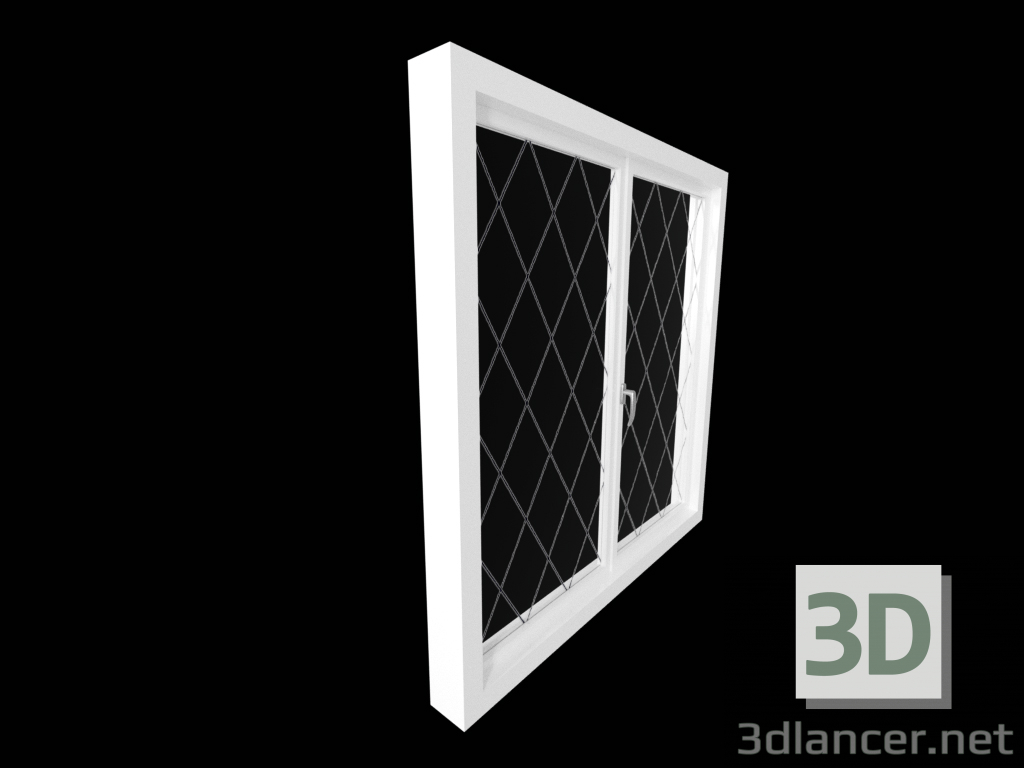 3 डी मॉडल खिड़की प्लास्टिक की है - पूर्वावलोकन