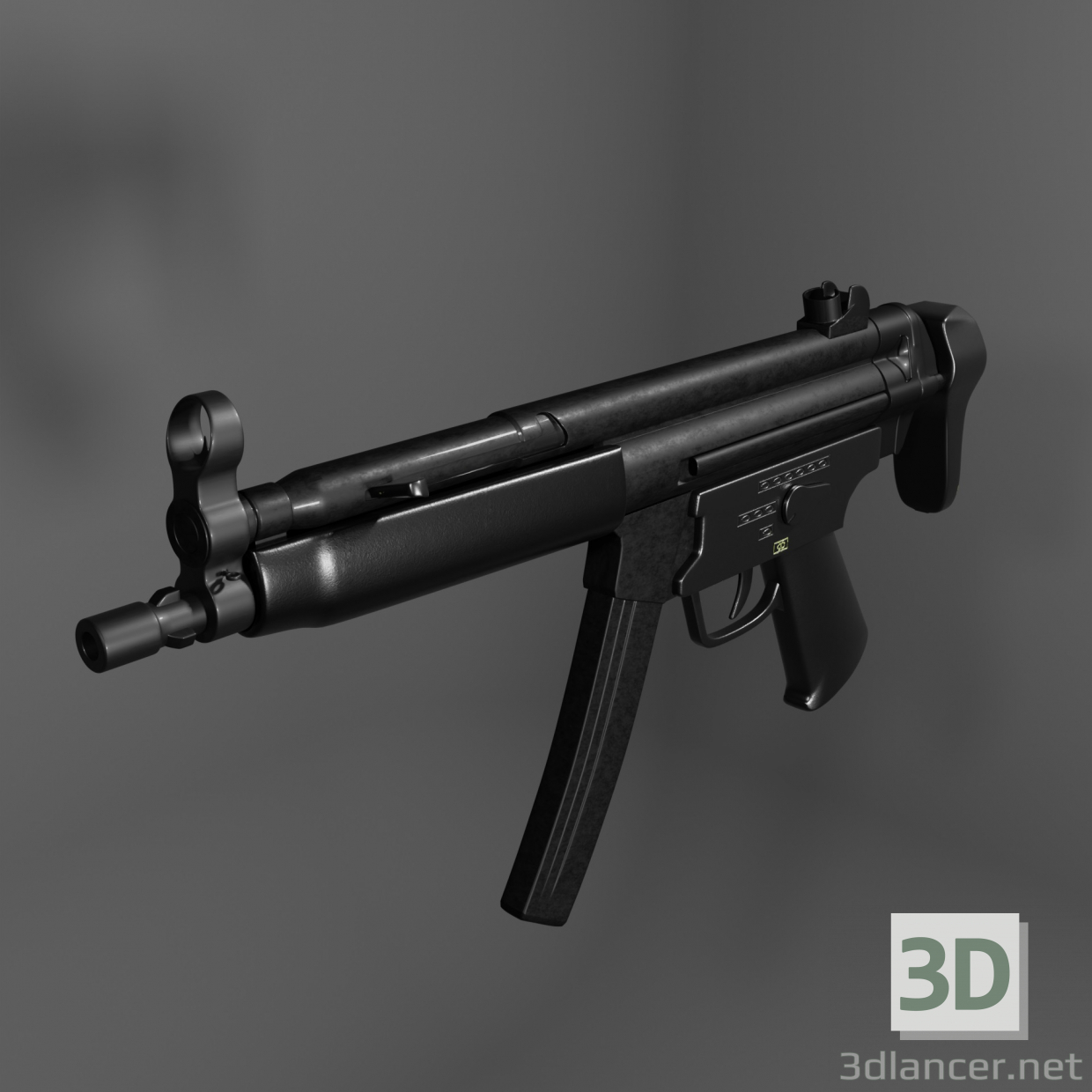 MP5 3D-Modell kaufen - Rendern
