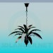 3d model Chandelier with leaves - preview