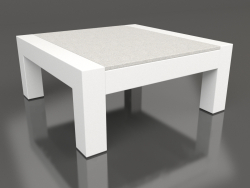 Side table (White, DEKTON Sirocco)