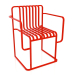 3D modeli Yemek sandalyesi (Kırmızı) - önizleme