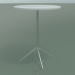 3D Modell Runder Tisch 5718, 5735 (H 104,5 - Ø79 cm, Weiß, LU1) - Vorschau