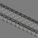 3d Rail fastening type w30 model buy - render