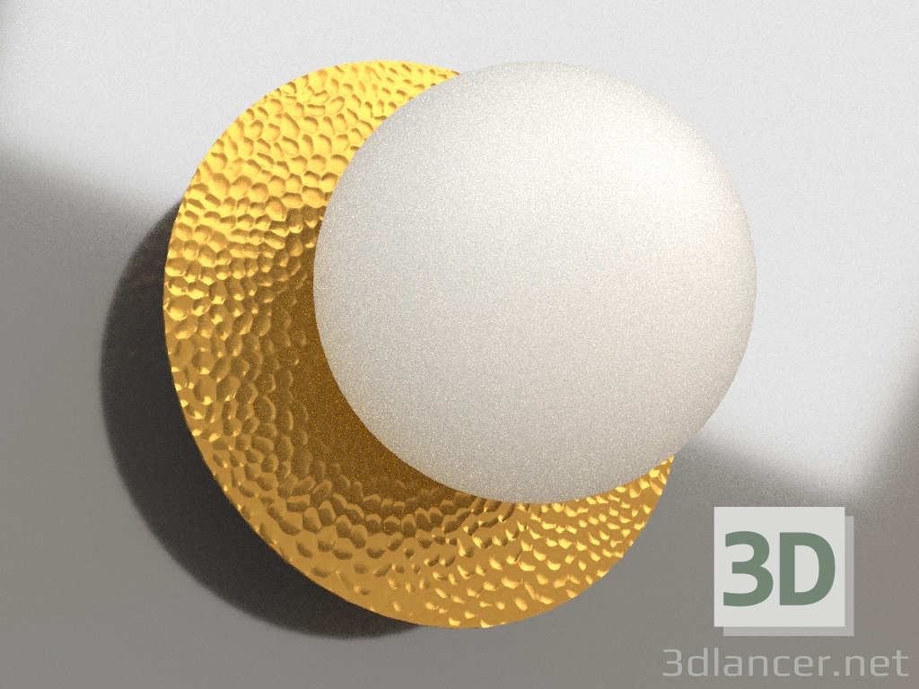 3D modeli Duvar lambası (aplik) Camelia (FR5202WL-01BS) - önizleme