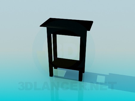 3d модель Узкий высокий столик – превью
