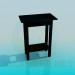 3d model The narrow high table - preview