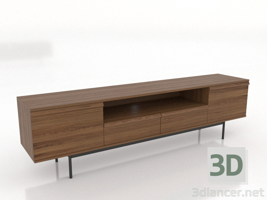 3D modeli TV sehpası LARGE OPEN 2 2000 mm (açık ceviz) - önizleme 3D modeli TV sehpası LARGE OPEN 2 2000 mm (açık ceviz) - önizleme