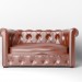 3d Leather sofa model buy - render