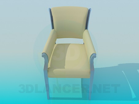 3D Modell Polsterstuhl - Vorschau