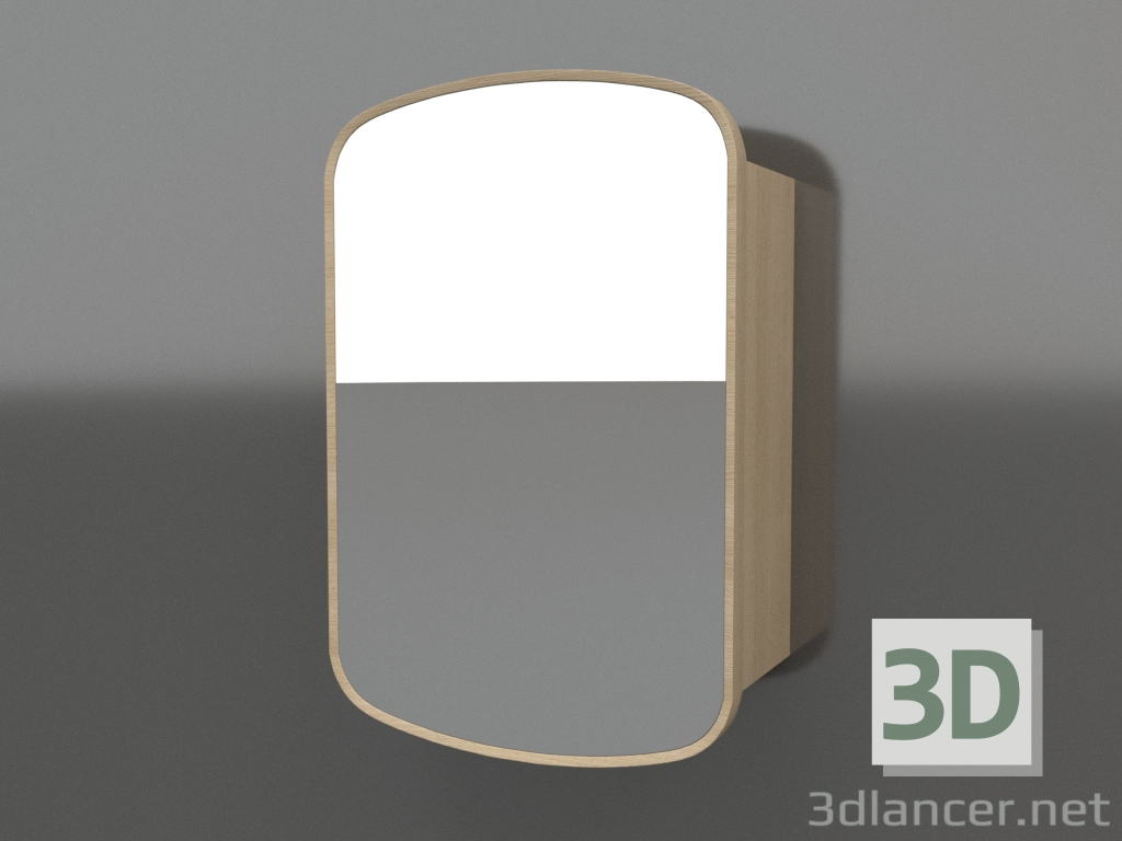 3D Modell Spiegel ZL 17 (460x200x695, Holz weiß) - Vorschau