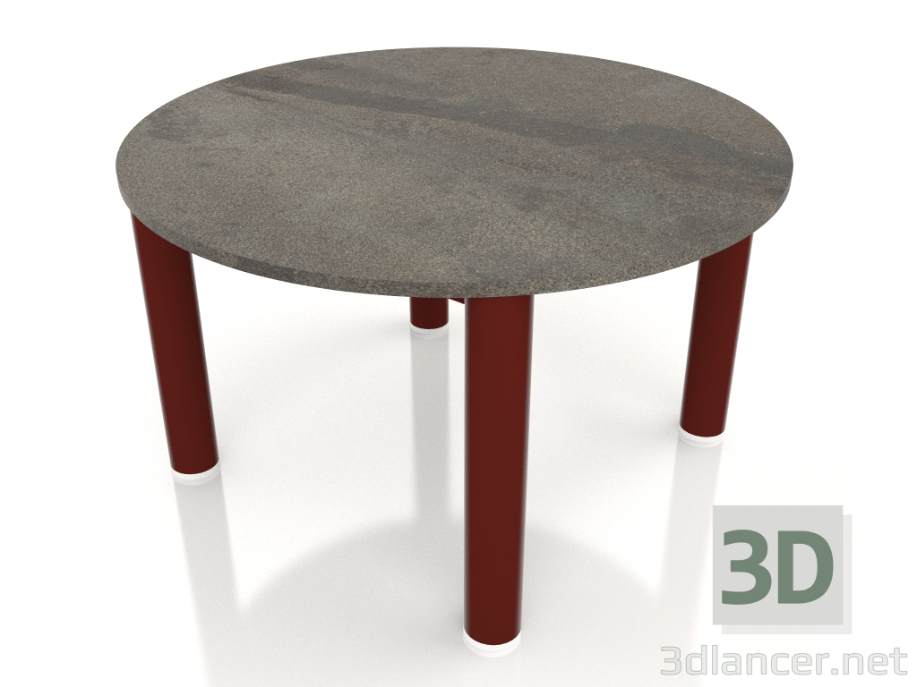 3d model Coffee table D 60 (Wine red, DEKTON Radium) - preview