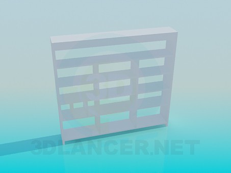 3D Modell Buch-rack - Vorschau