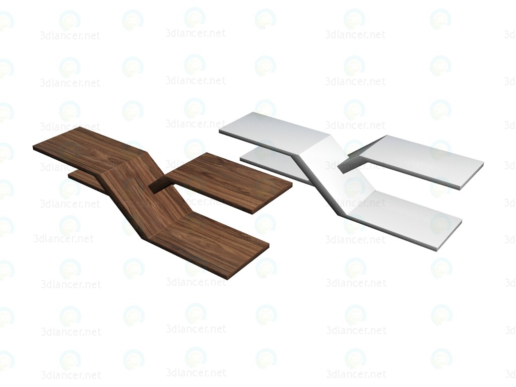 modèle 3D Table basse Albatros - preview