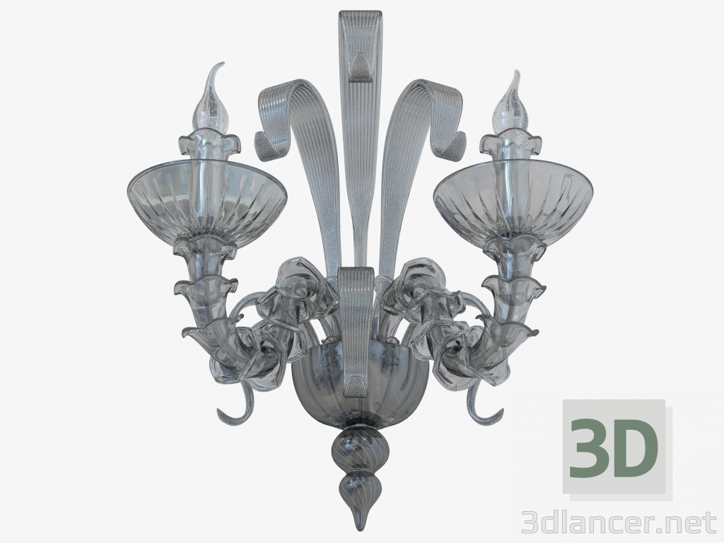 3d model Wall bracket made of glass (W110188 2black) - preview