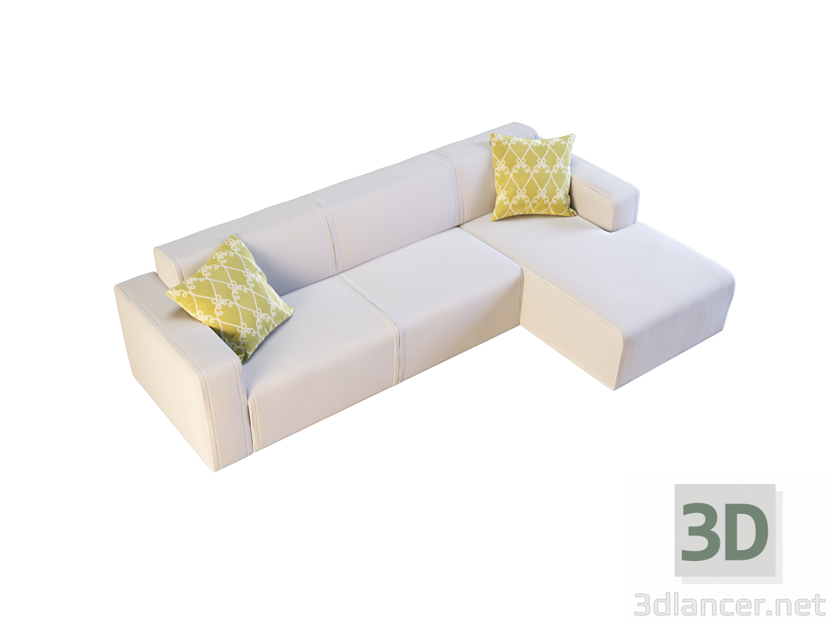 modello 3D divano - anteprima