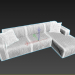 modello 3D divano - anteprima