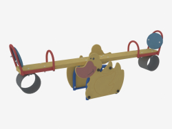 Fauteuil à bascule poids d'une aire de jeux pour enfants Canard (6209)