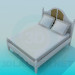 3d модель Кровать полуторная – превью