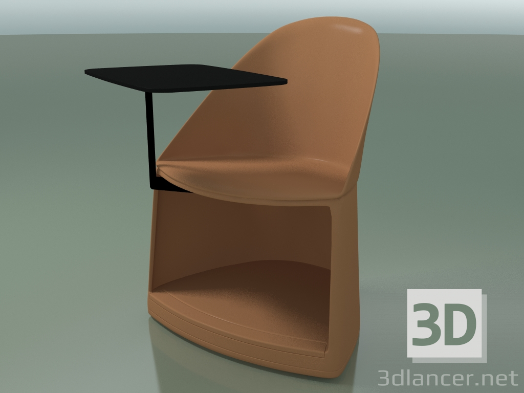 3D modeli Sandalye 2301 (tekerlekler ve masa ile, PA00002, PC00004 polipropilen) - önizleme