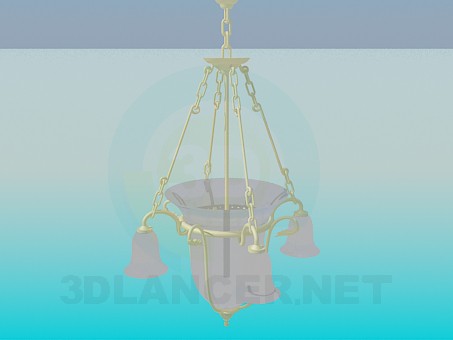 3D Modell Kronleuchter-Bell - Vorschau
