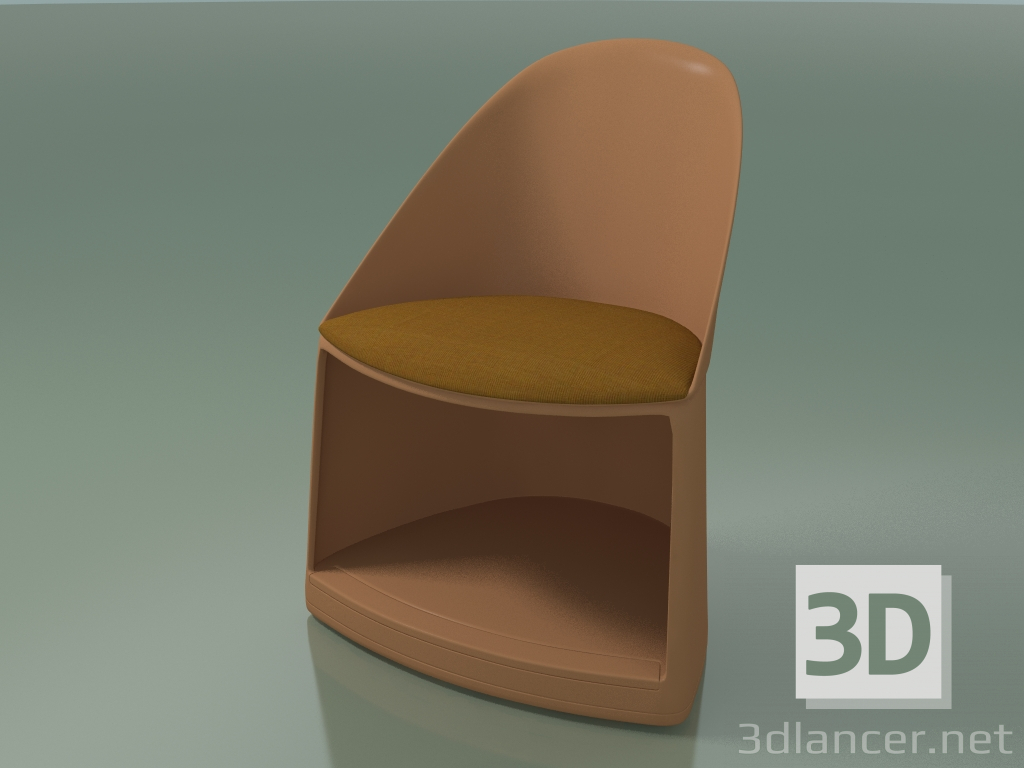 3D modeli Sandalye 2302 (tekerlekler ve minder ile, PC00004 polipropilen) - önizleme