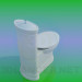3D Modell WC und bidet - Vorschau