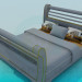3d модель Ліжко з бильцями – превью
