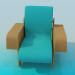 3D modeli Gazete ve dergiler için Raflarla koltuk - önizleme