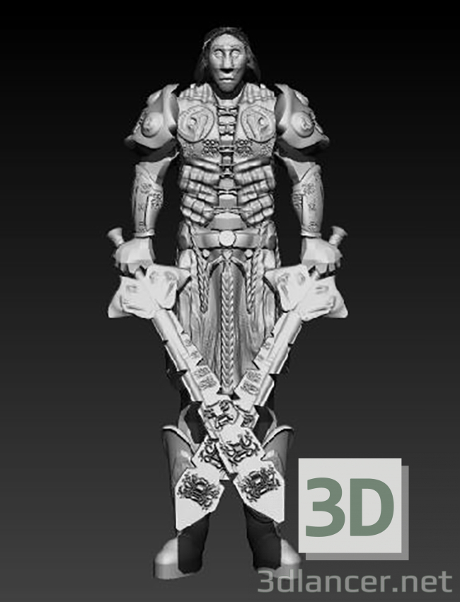 3D Modell Der dunkle Ritter - Vorschau